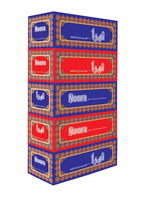 

Noora Facial Tissues, 200 Sheets x 2 Ply