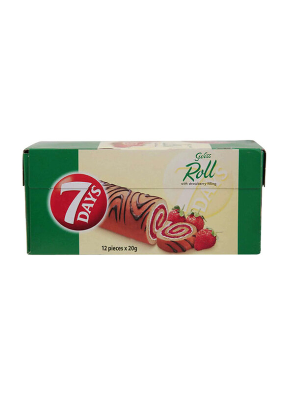 

7-Days 7 Days Mini Roll Swiss Roll Strawberry 12 pcs x 20 g