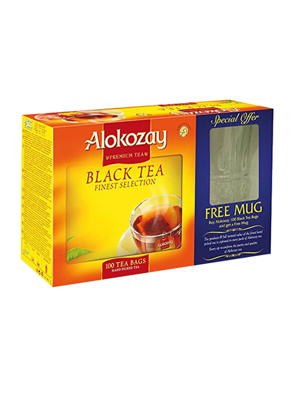 

Alokozay Finest Selection Black Tea with Mug, 100 Count