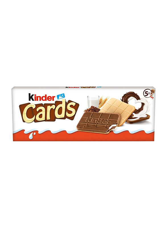 

Kinder Cards Biscuit With Chocolate (x5) 128g