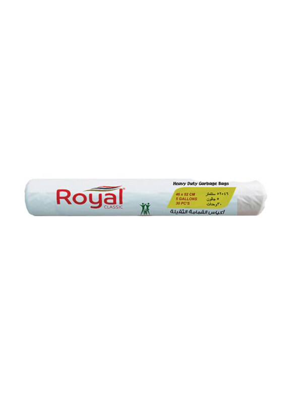 

Royal White Bin Liner (46X52cm) 30Pcs Roll
