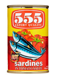 555 Sardine In Tomato and Hot Sauce 155 g