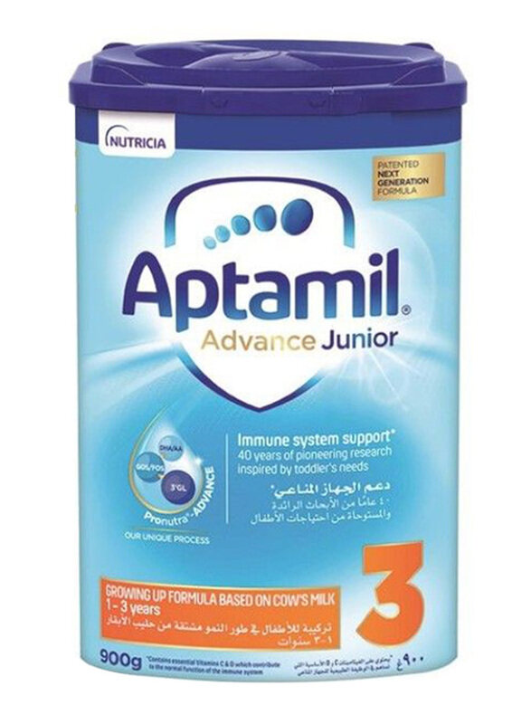 

Aptamil Advance Junior 3 Growing Up Formula For 1-3 Years, 900g