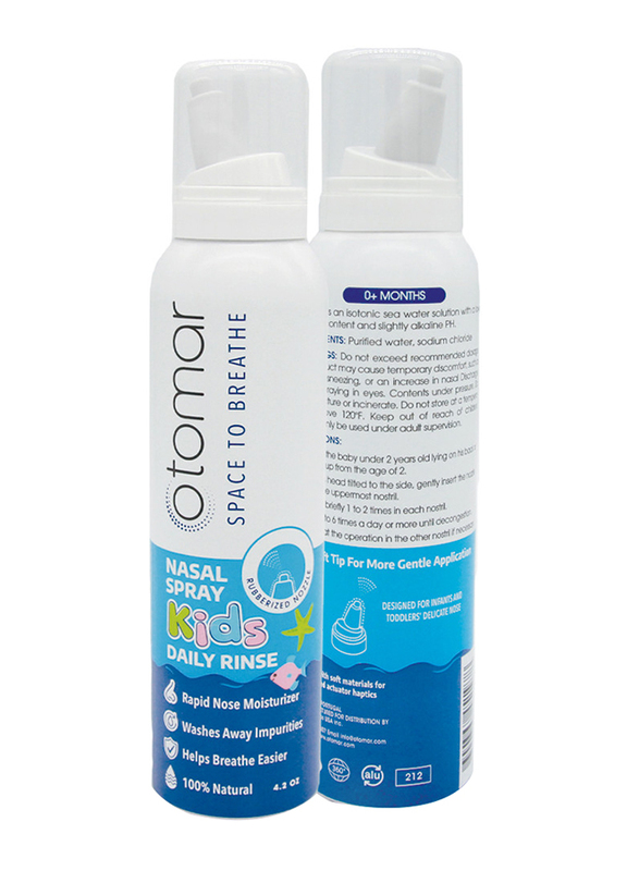 Otomar 2 Pack x 125ml Daily Rinse Nasal Spray for Kids