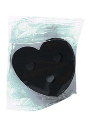 Lucky 20-Piece 50mm Heart Shaped Quick Light Charcoal Tablets, Black