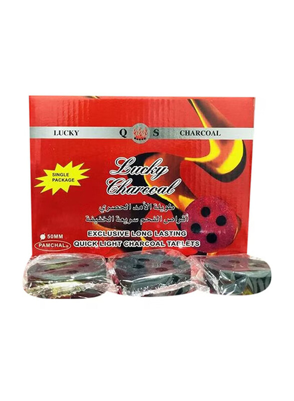 

Lucky 50mm Bukhoor Charcoal, Black, 20 Piece