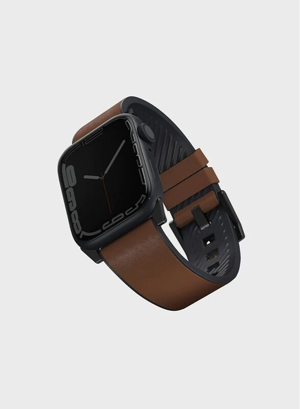 

Uniq Straden series Waterproof Leather Hybrid Apple Watch Strap 49/45/44/42mm - Brown