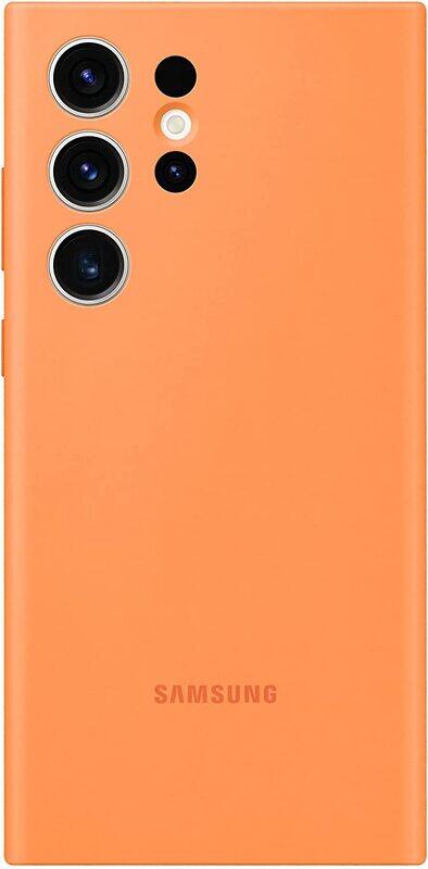 

SAMSUNG Galaxy S23 Ultra Silicone Phone Case, soft and sleek design case, Orange