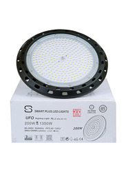 Smartplus LED UFO High Bay Light, 6000K, 200W, White