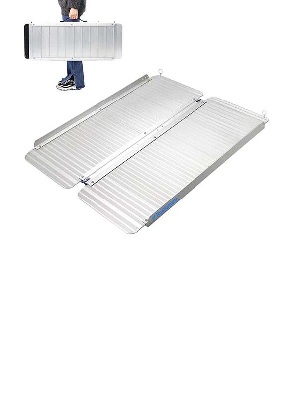 

Ruedamann Aluminium Folding Threshold Ramp, 3ft, Silver