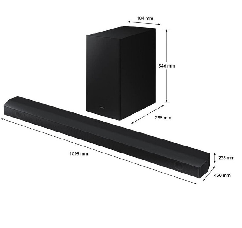 Samsung 3.1Ch Wireless Soundbar with Dolby Digital/DTS Virtual:X In Built Subwoofer Bluetooth Connectivity - HW-B650/ZN