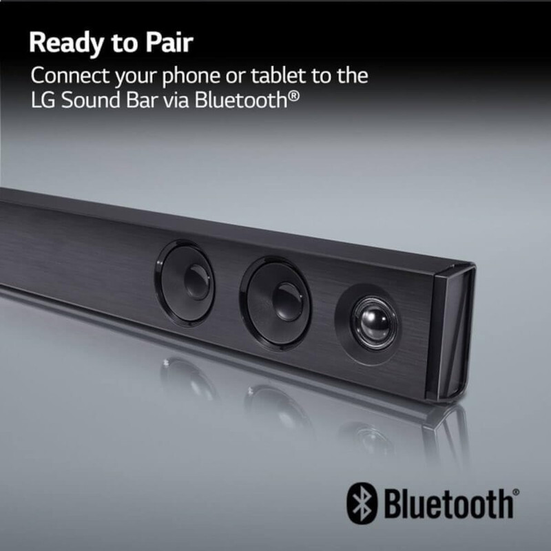LG SQC2 2.1 Channel Soundbar with Wireless Subwoofer