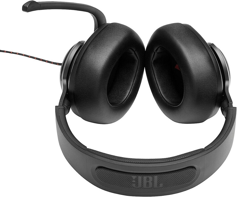 JBL Quantum 300 Wired Over Ear Gaming Headphones with JBL Quantum Engine Software Black, JBLQUANTUM300BLKAM, JBL Quantum 300 - Black, Large