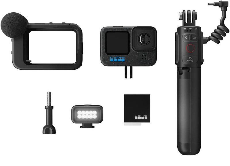 GoPro HERO12 Black Creator Edition - Includes HERO12 Black, Volta (Battery Grip, Tripod, Remote), Media Mod, Light Mod, Enduro Battery, and Carrying Case