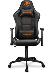 Cougar Gaming Chair Armor Elite, Steel-Frame, Breathable PVC Leather, 160° Recliner System, 120Kg Weight Capacity, 2D Adjustable Arm-Rest, Steel 5-Star Base - Black,3MELIBLB.0001