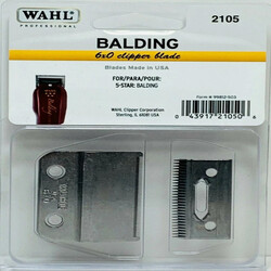 Wahl Professional Balding 6X0 Clipper Blade 2105 , Fits the 5 Star Series Balding Clipper , Includes Oil, Screws, and Instructions
