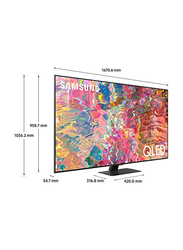 Samsung 75-Inch Flat Smart TV 4K HDR QLED TV, QA75Q80BAUXZN, Black