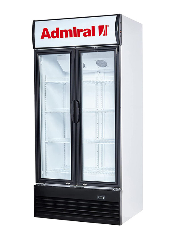 

Admiral 800L Double Door Showcase Chiller, Black