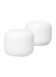 Google Nest Wifi Router and Point Set, 2 Pieces, GA00822, Snow