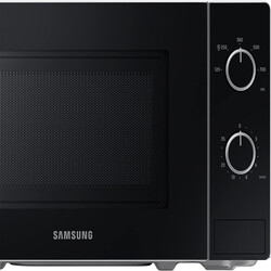 Samsung Solo Microwave Oven with Full Glass Door, 20L, White, Dual Dial, MS20A3010AH