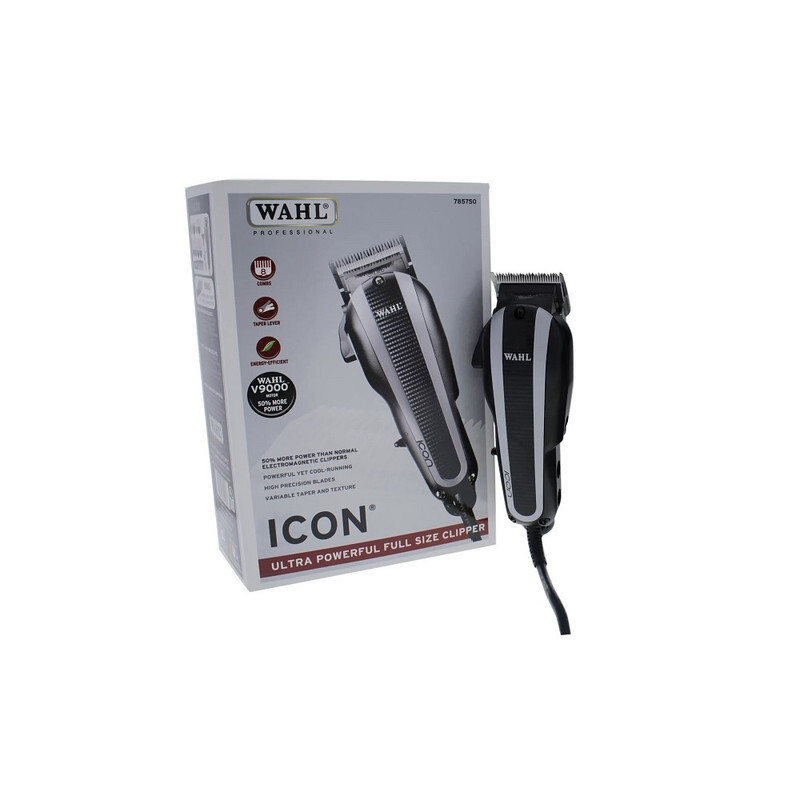 Wahl Professional Icon Clipper 8490 Ultra Powerful Full Size Clipper ,Great for Barbers and Stylists, Features Cool Running v9000 Motor