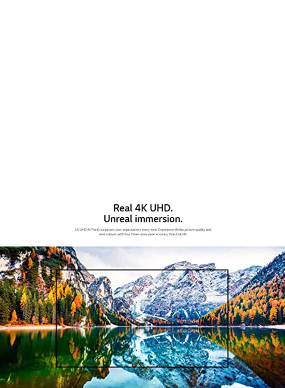 LG 43-Inch Flat Smart 4K HDR LED TV, 43UP7750PVB, Black