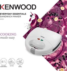 Kenwood 2 In 1 Sandwich Maker, 750W, Owsmp01.Aowh, White