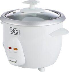 Black+Decker 0.6L Rice Cooker, 350W, RC650-B5, White