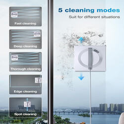 ECOVACS Winbot W2 Omni Potable Window Cleaning Robot, Intelligent Cleaning with Three-Nozzle Wide-Angle Spray Technology, Win SLAM 4.0 Path Planning, Deep Edge Cleaning, 5500Pa Suction Power