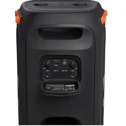 JBL Partybox 110 Portable Party Speaker, 160W Powerful Sound, Built-In Lights, Splashproof, Adjustable Bass, Immersive Audiovisual, 12H Battery, Mic/Guitar Input, USB Stream - Black, JBLPARTYBOX110