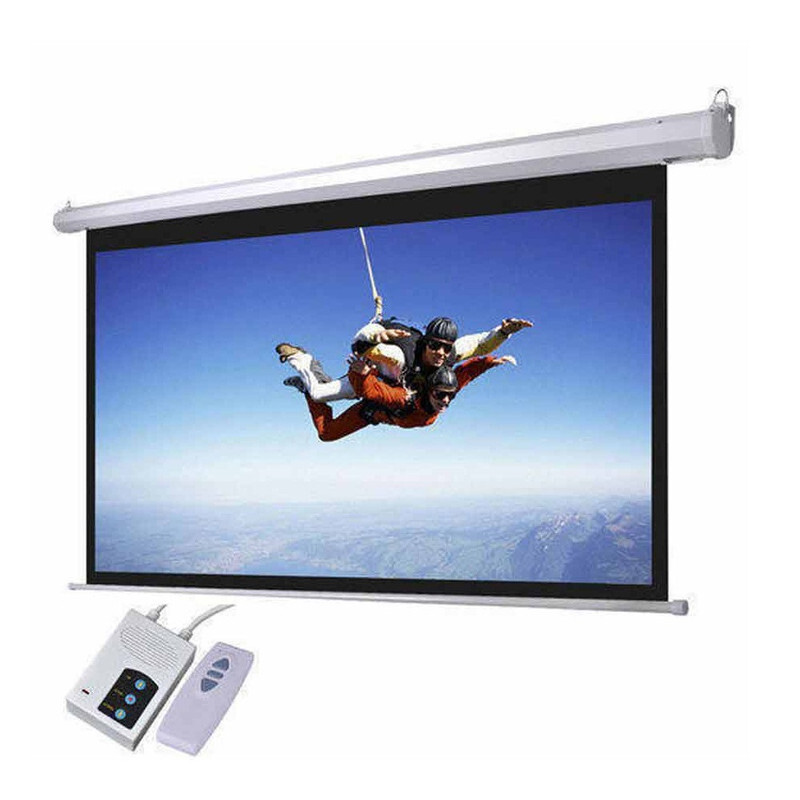 I-View Wall - Ceiling Electric projector Screen 180 x 180 cms with Remote Control