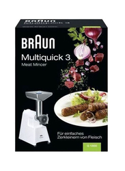 Braun Multiquick 3 Meat Mincer, 1300W, G1300, White