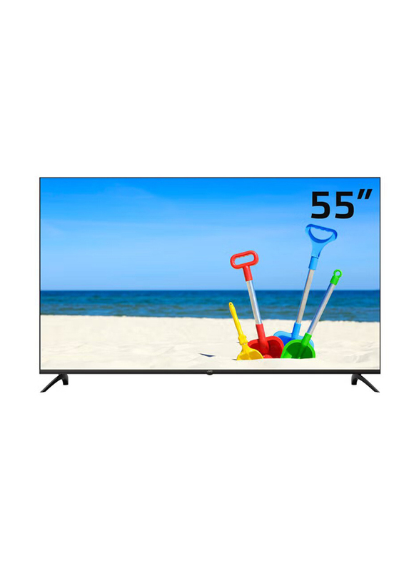 JVC 55-Inch Edgeless 4K UHD Official Google Android LED TV, LT-55N7115A, Black