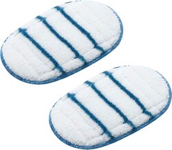 Black+Decker 2 Replacement SteaMitt Pads, FSHSMPA-XJ, White/Blue