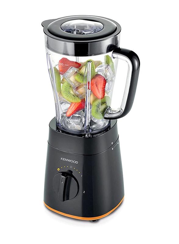 Kenwood 2L Blender Smoothie Maker With Grinder Mill, Chopper Mill, Ice Crush Function, 500W, BLP15.360BK, Black