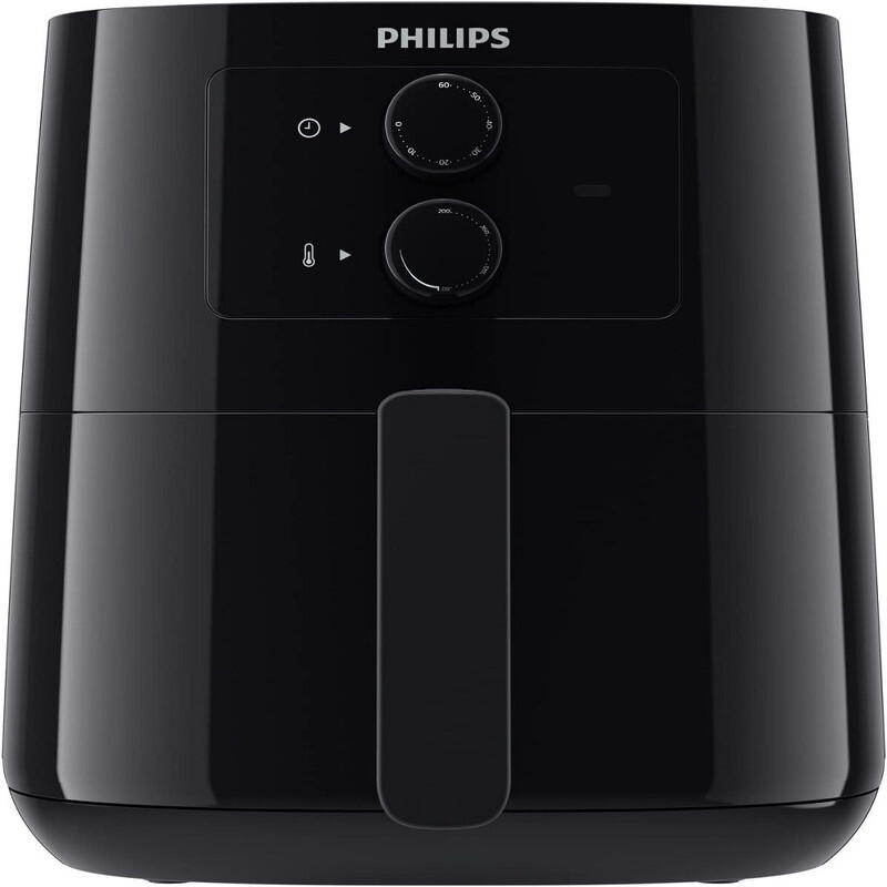 Philips Essential Air Fryer With Rapid Air Technology, Analogue, Black, Hd9200/91