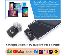 Saramonic Wireles Microphone,Blink100 B5 Wireless Clip Microphone Portable Transmitter and Receiver for Android Type C Smartphone Video Recording TikTok Live Steam YouTube Vlog Interview