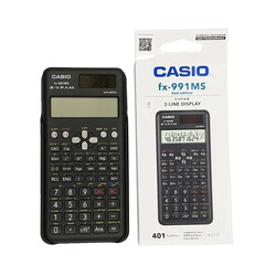 Casio FX-991MS 2nd Gen Non-Programmable Scientific Calculator, 401 Functions and 2-line Display