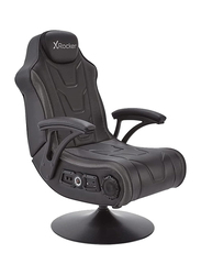 Xrocker Monsoon RGB 4.1 Stereo Audio Gaming Chair with Vibrant LED Lighting for PC, Black