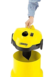 Karcher WD 2 Multi-Purpose Vacuum Cleaner, 12L, 1000W, 1.629-760.0, Yellow/Black