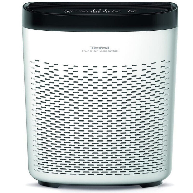 Tefal Pure Air Essential Air Purifier, 50 Watts, 3 Speed, 3 Filt, White and Black, PT2530