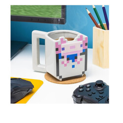 Paladone Minecraft Axolotl Shaped Mug Novelty Minecraft Merch 400Ml (13 Fl Oz)