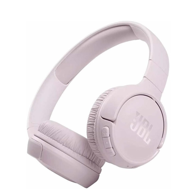JBL Tune 510BT Wireless On-Ear Headphones, Pure Bass Sound, 57H Battery with Speed Charge, Hands-Free Call + Voice Aware, Multi-Point Connection, Lightweight and Foldable - Pink, JBLT510BTPINK
