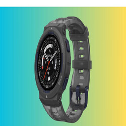 Amazfit Active Edge Smart Watch with Stylish Rugged Sport & Fitness Design, GPS, AI Health Coach for Gym, Outdoor, Workouts & Exercise, 16 Days Battery, 10 ATM Water resistant, Grey
