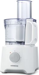 Kenwood Multi-Functional Food Processor with Reversible Stainless Steel Disk Blender Whisk, 800W, Fdp301Wh, White