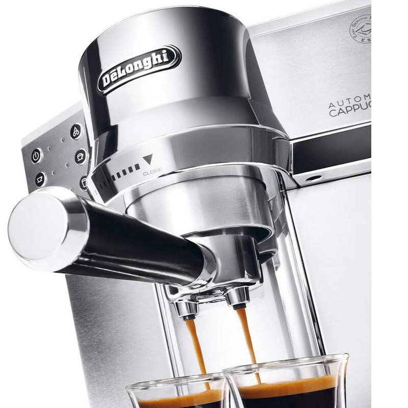 Delonghi Pump Espresso and Cappuccino Coffee Machine - Silver EC 850.M