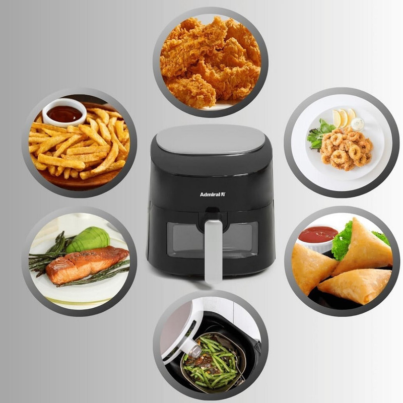 Admiral Air Fryer 3.7L, Oil Free Cooking, Digital Touch Control, Dishwasher Safe, 1300W