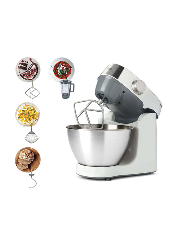 Kenwood Prospero+ Stand Mixer with Stainless Steel Bowl, 1000W, KHC29.B0WH, Silver/Black