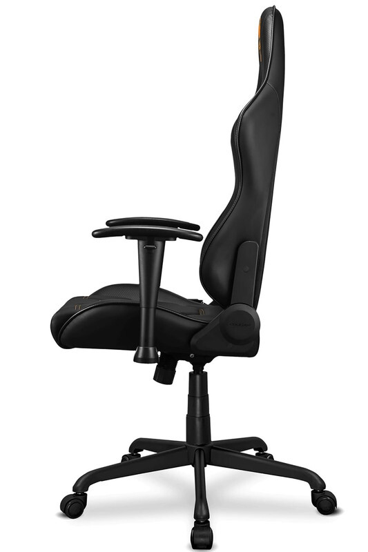 Cougar Gaming Chair Armor Elite, Steel-Frame, Breathable PVC Leather, 160° Recliner System, 120Kg Weight Capacity, 2D Adjustable Arm-Rest, Steel 5-Star Base - Black,3MELIBLB.0001