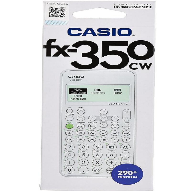 Casio ClassWiz Standard Scientific Calculators FX-350CW-W-DT